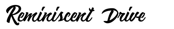 Reminiscent Drive font preview